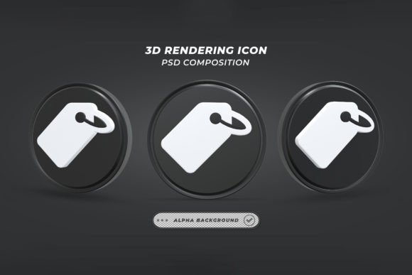 3D Render Hang Tag Icon: Elevate Your Branding