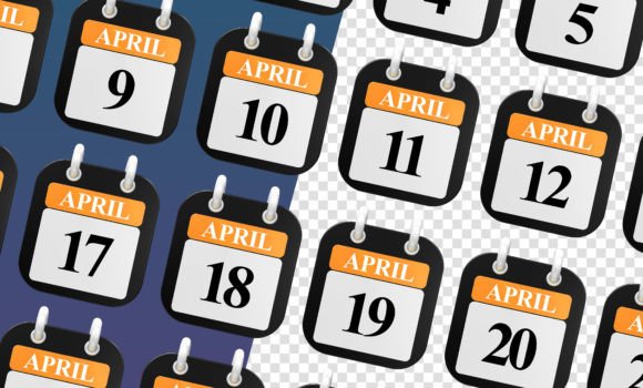 3D Rendering of UI Icon APRIL Day: Elevating Digital Design with High-Resolution Cinema 4D Assets