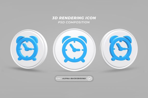 Enhancing Digital Projects with a 3D Render Table Clock Icon