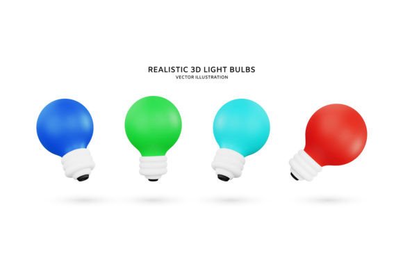Evaluating Realistic 3D Colorful Light Bulbs for Design Projects