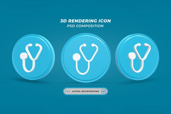 Evaluating the 3D Render Stethoscope Icon for Professional Design Projects