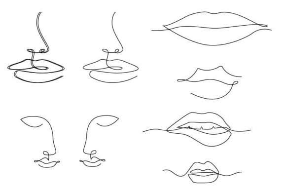 Girl Line Art Collection for Designers