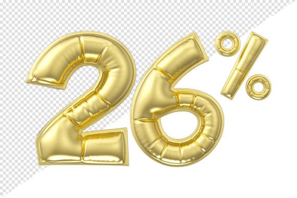 Gold Glossy Balloon: 26% Off