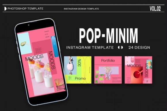 Mastering Visual Consistency with the Pop-Minim Instagram Template PSD