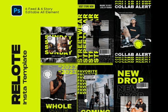 Relote Hypebeast Instagram Template Guide